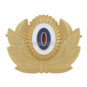 Кокарда мет. МЧС нов/обр (без розы ветров) большая зол. (узкий овал)