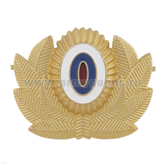 Кокарда мет. МЧС нов/обр (без розы ветров) большая зол. (узкий овал)