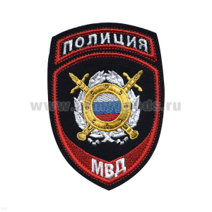 Шеврон вышит. Полиция МВД Охрана общественного порядка ст/обр