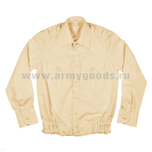 Рубашка форм. мужская (дл.рук.) кремовая (кадетская)