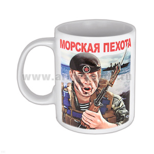 Кружка фарф. (0,3 л) МП (морпех)