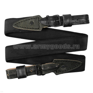 Ремень оружейный Соболь (нейлон; нескользящий слой на 2 сторонах; нерегулируемый) черный