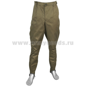 Брюки галифе х/б РККА обр. 1943 г. (оттенки гимнастерок и галифе могут не совпадать. сборка по наличию)
