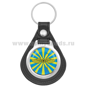 Брелок с эмблемой-смолой на виниловой подкладке ВКС (эмблема нов/обр)