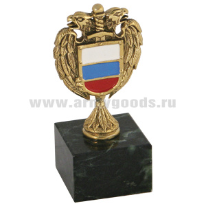 Статуэтка (литье бронза, камень змеевик) орел ФСО РФ
