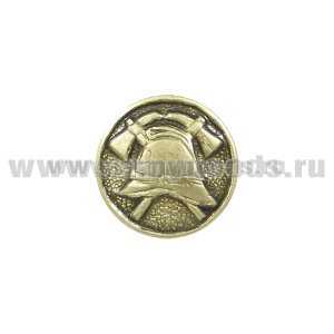 Значок мет. Пожарный (эмблема кругл. на пимсе) бесцв.