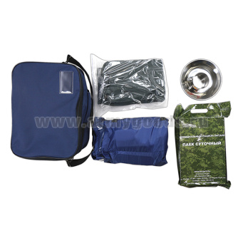 Сумка наплечная "тревожный чемоданчик" (синий) укомплектованная