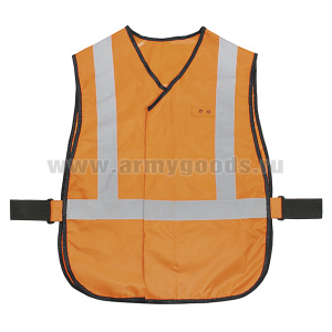 Жилет сигнальный без надписи (оранжевый)