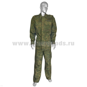 Костюм лет. Полевой (на пуговицах; погоны на плечах) "русская цифра" Юдашкин-1 (ткань Rip-Stop) р-ры с 62