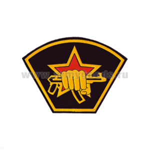 Шеврон пластизолевый Кулак с автоматом (бол.)