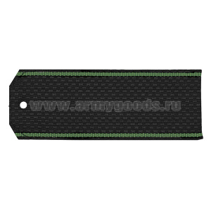 Погоны черн. зел. кант (на пластике)