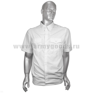 Рубашка мужская (кор.рук.) белая Полиция р-ры с 37 по 46