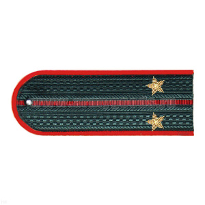 Погоны МВД серые с красн. кантом, вышит. канителью (лейтенант) на пластике