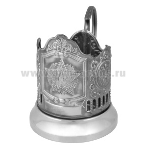 Подстаканник никелированный Победа (с гербом РФ)