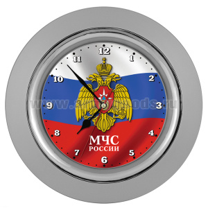 Часы настенные в пластмассовом корпусе (МЧС)