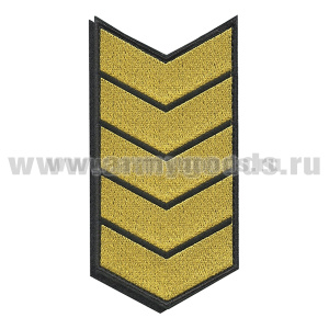 Нашивки вышит. (черн. фон, желт. вышивка) для контрактников 25 год (на липучке)