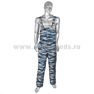 Брюки зимние (полукомбинезон) мод. S "камыш" серый (ткань "оксфорд")