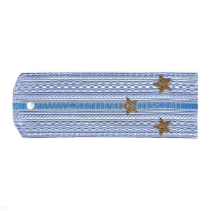 Погоны ВВС голуб. с голуб. просв. (на рубашку) вышит. канителью (ст. лейтенант)