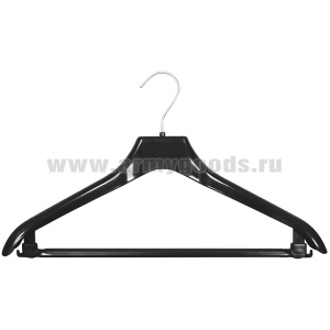 Вешалка-плечики (черный пластик)