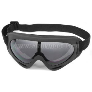 Очки защитные тактические на резинке (цвет фильтра черный/зеленый по наличию на складе)