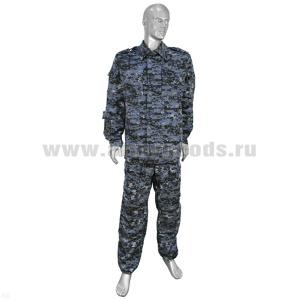 Костюм лет. Спецназ (на пуг) "серая цифра" (ткань Rip-Stop) р-ры 62