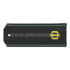 Погоны черн. зелен. кант «Ф»