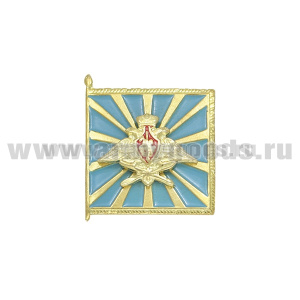 Значок мет. Флаг с орлом Воздушно-космических сил (на пимсе)