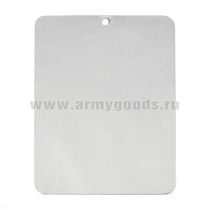 Зеркало кемпинговое сигнальное/для бритья (пластина нерж. сталь 7,5 х 10 см)