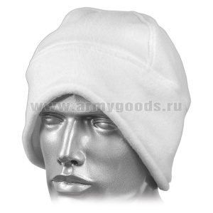 Шапка-подшлемник флисовая (Н) (двойной флис внизу) белая																														