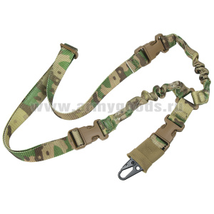 Ремень оружейный одноточечный с резинками тактический кмф