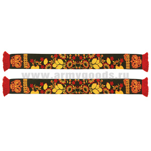 Шарф п/ш Russia (цветочный орнамент)