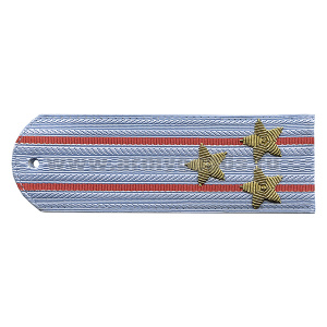 Погоны Полиция нов/обр без канта серо-голуб. вышит. канителью (полковник)