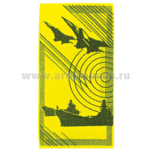 Пол-це махровое (корабли, самолеты и мишень) (50х90 см)