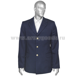 Китель мужской п/ш ст/обр Юдашкин синий ВВС (ТУ 858-6141-2010)