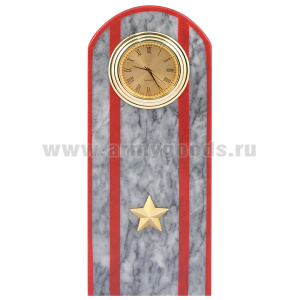Часы сувенирные настольные (мрамор) Погон Майор МВД