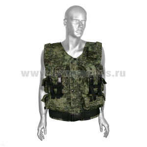 Жилет разгрузочный тактический ОМОН "русская цифра" (х/б Rip-Stop)