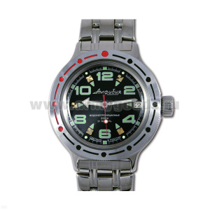 Часы наручные механич. "Амфибия" (водонепроницаемые 200 м, автоподзавод, противоударные)