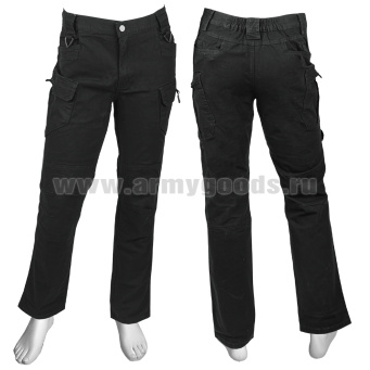 Брюки тактические Стрейч (97% хлопок, 3% спандекс) черные
