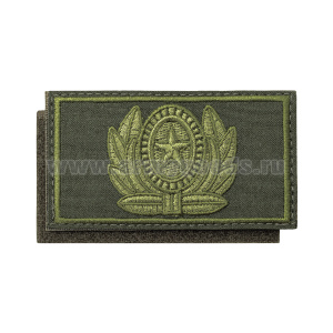 Шеврон вышит. Кокарда на кепку ВКБО (50*90) оливковый (на липучке)