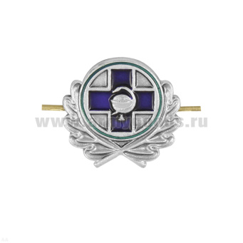 Эмбл. петл. мет. ГВС серебр. с эмалью