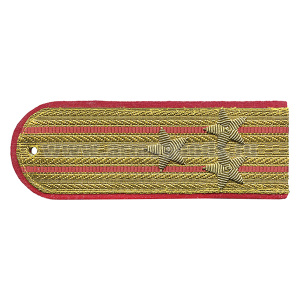 Погоны парадные золотые (металлиз.) Полиция, вышит. канителью (полковник)