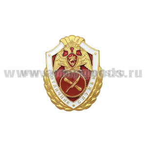 Значок мет. Росгвардия Отличник службы в органах управления (алюм)