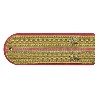 Погоны парадные золотые (металлиз.) Полиция, вышит. канителью (лейтенант)