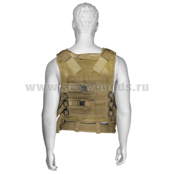 Жилет разгрузочный тактический (с кобурой) бежевый