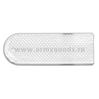 Погоны белые чистые без канта (Полиция на белую рубашку) нов/обр (на пластике)