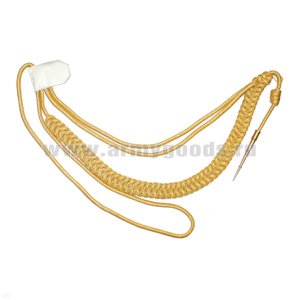 Аксельбант офицерский (1 наконечник) "корейская нить" золото