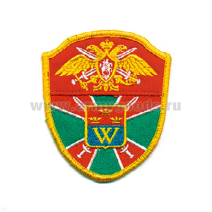 Шеврон вышит. ПО г. Выборг (щит с симв.)