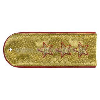 Погоны Полиции (ОВД) генерал-полковник (парадные) золотые с красн. кантом