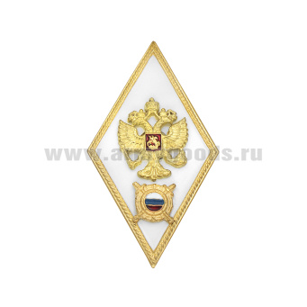 Значок мет. Ромб Академия МВД, хол. эм.