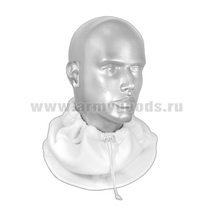 Шарф ВКБО белый (флис 280 г/м2)